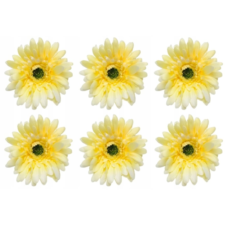 KWIAT SZTUCZNY 6 szt główka wyrobowa do stroika wiązanki kompozycji GERBERA