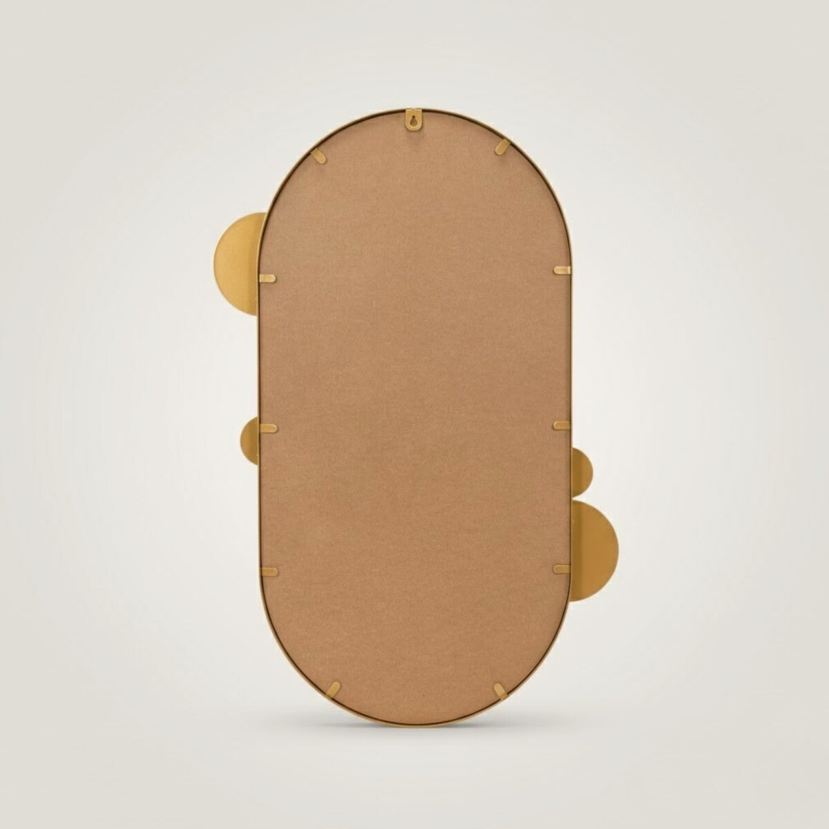 Lustro ścienne SAANA z geometrycznymi zdobieniami, 50 x 76 cm