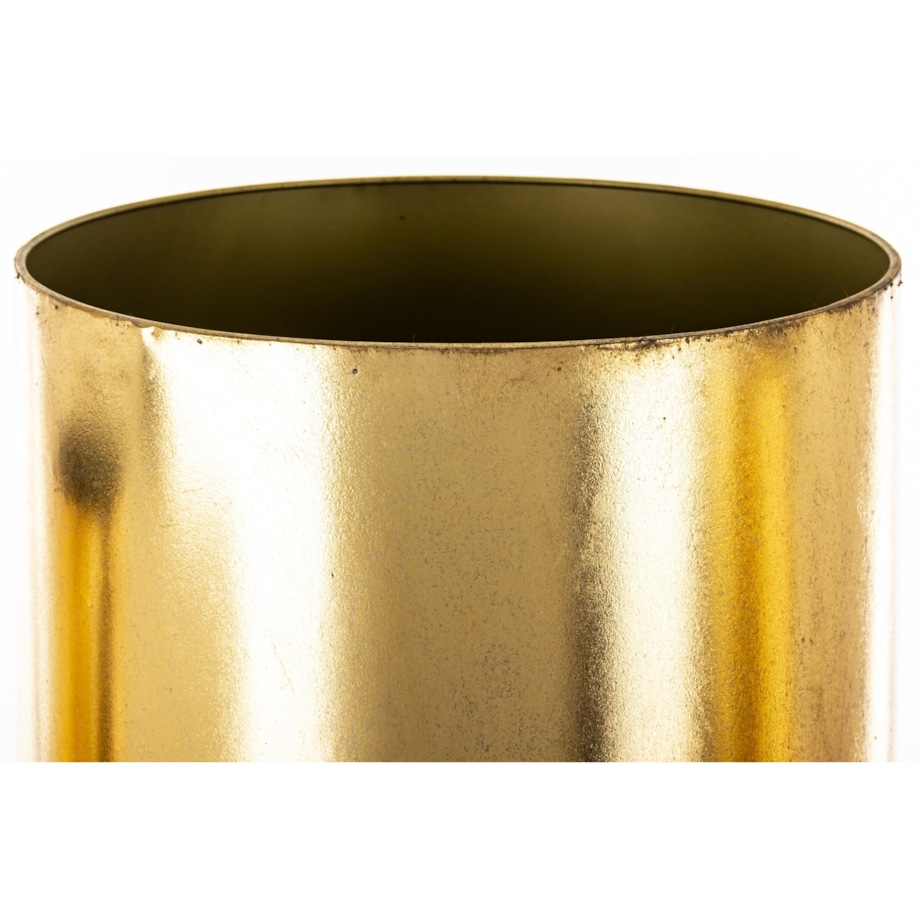 Osłonka 3 szt. metalowe 77x25 i 70x20 i 62x25 cm bardzo wysokie złote