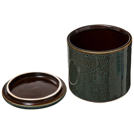 Pojemnik na waciki GREEN HARMONY, Ø 10 cm, ceramika