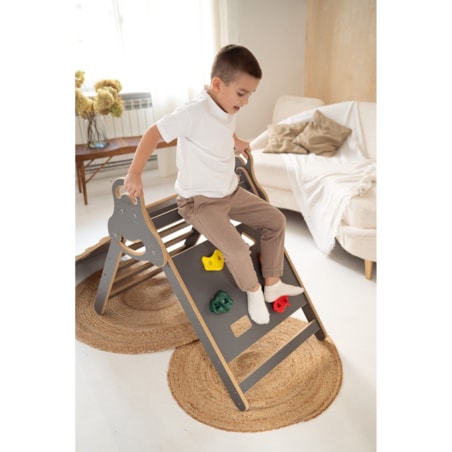 Drabinka Pikler ŚCIANKA WSPINACZKOWA - szara