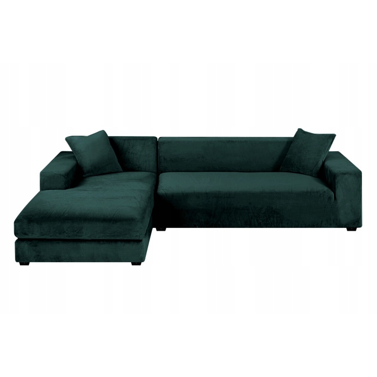 POKROWIEC NA KANAPĘ BUTELKOWA ZIELEŃ WELUR 2 OSOBOWY [22P2]