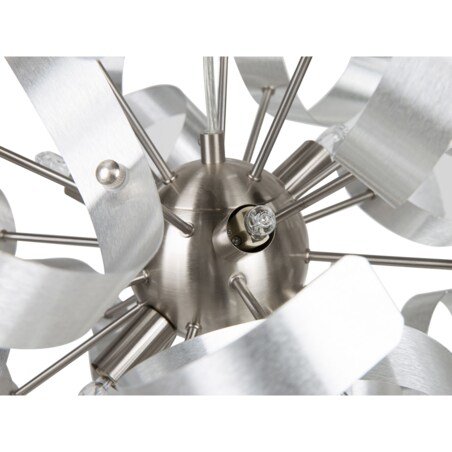 Lampa wisząca metalowa srebrna ICANA