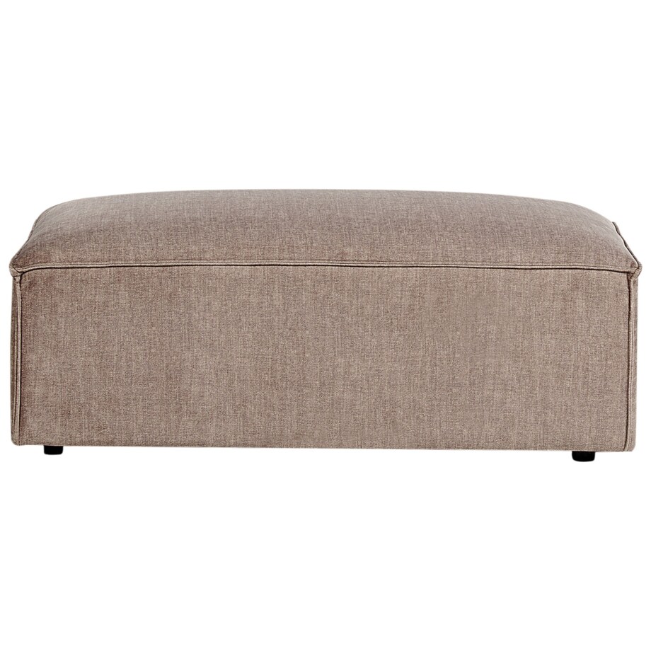 Sofa modułowa 2-osobowa z otomaną brązowa HELLNAR