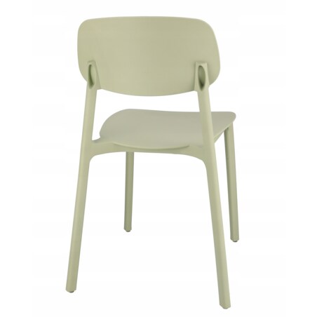 Krzesło plastikowe LARA ogrodowe szałwiowe