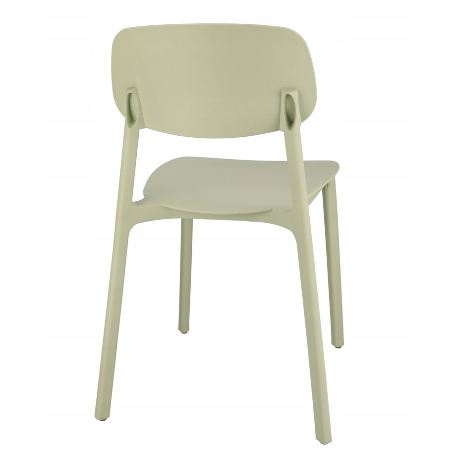 Krzesło plastikowe LARA ogrodowe szałwiowe