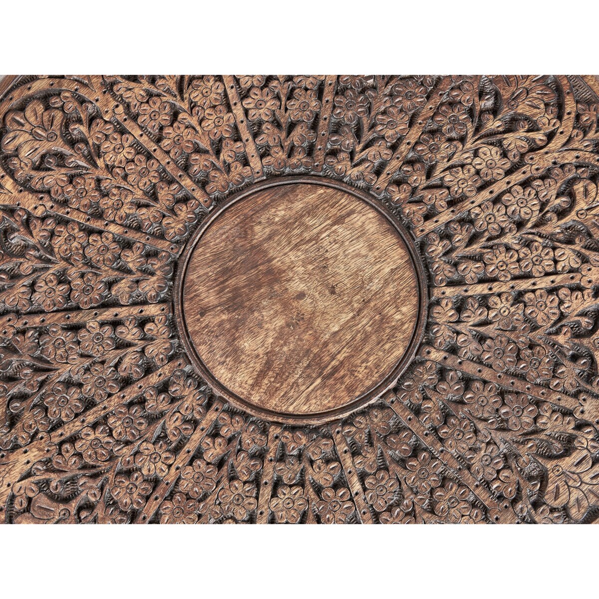 Stolik pomocniczy drewno mango ciemne KUMALI