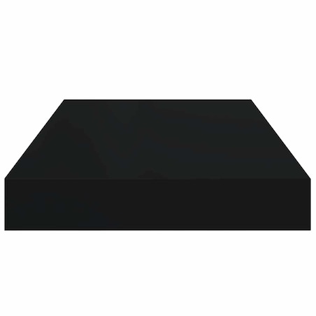 vidaXL Półka ścienna, czarna, 40x23x3,8 cm, MDF