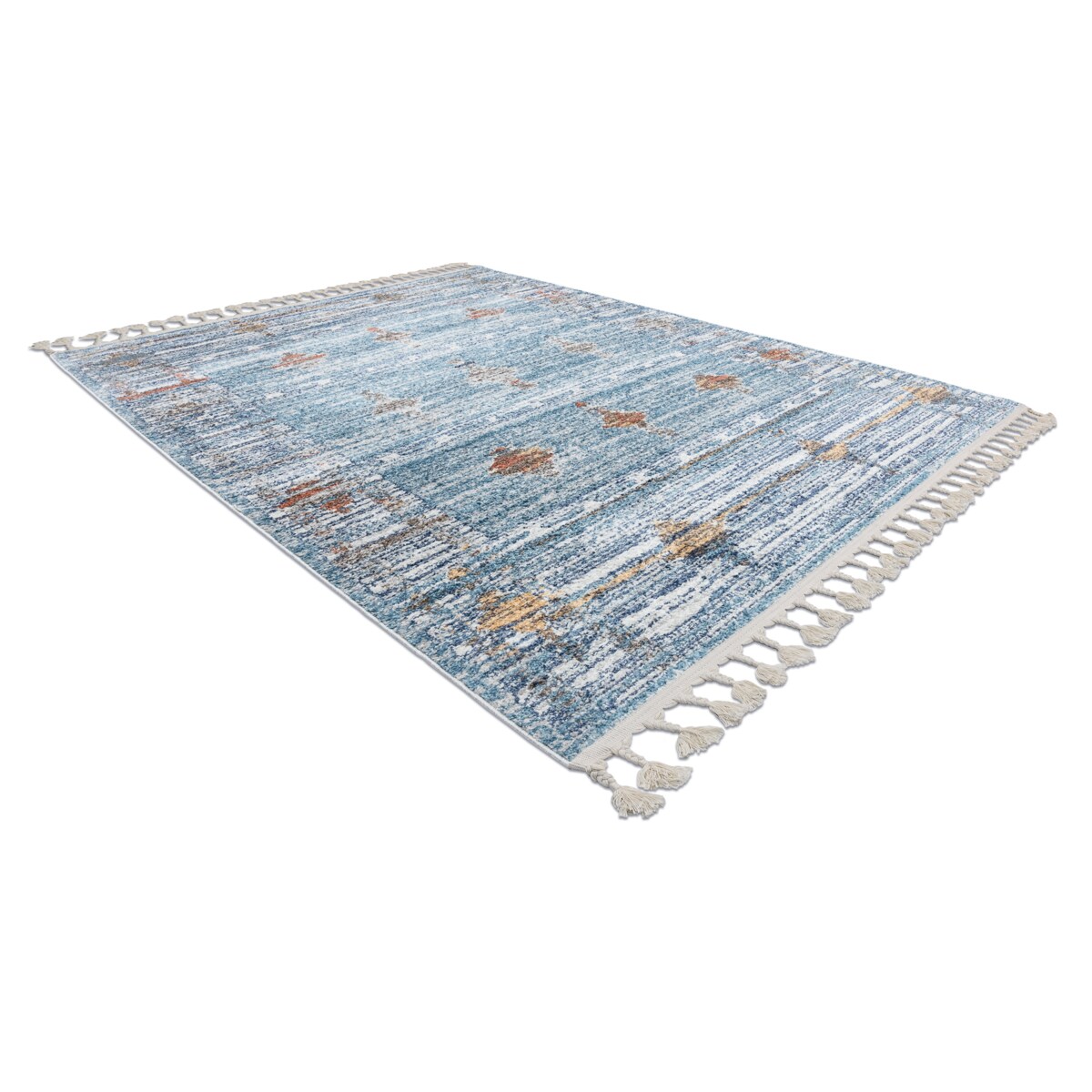 Dywan nowoczesny BELLE BF13C niebieski / beż 120x170 cm