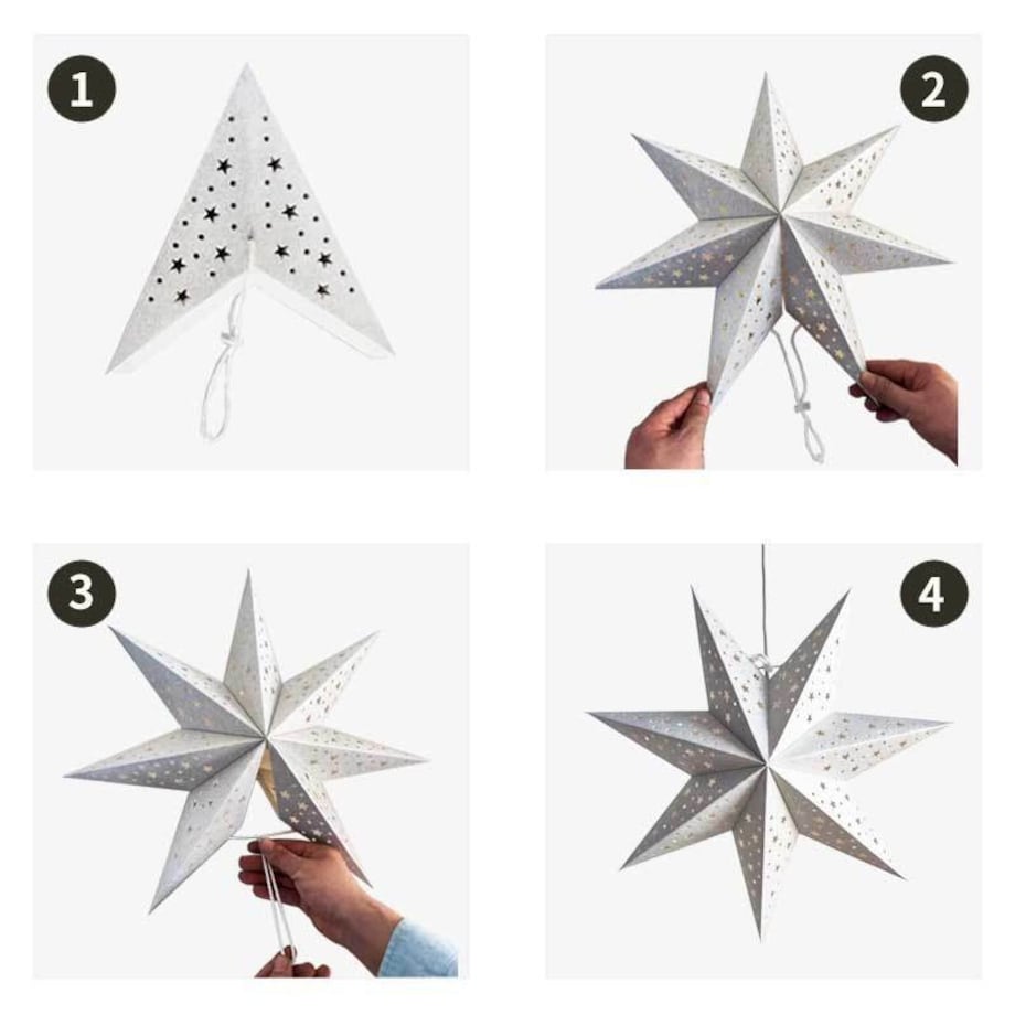GWIAZDA PAPIEROWA ŚWIĄTECZNA AŻUROWA welurowa zielona 35 cm WITRAŻ 3D WG05