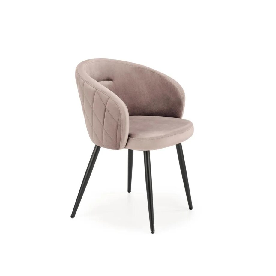 Krzesło tapicerowane K430 VELVET beżowe