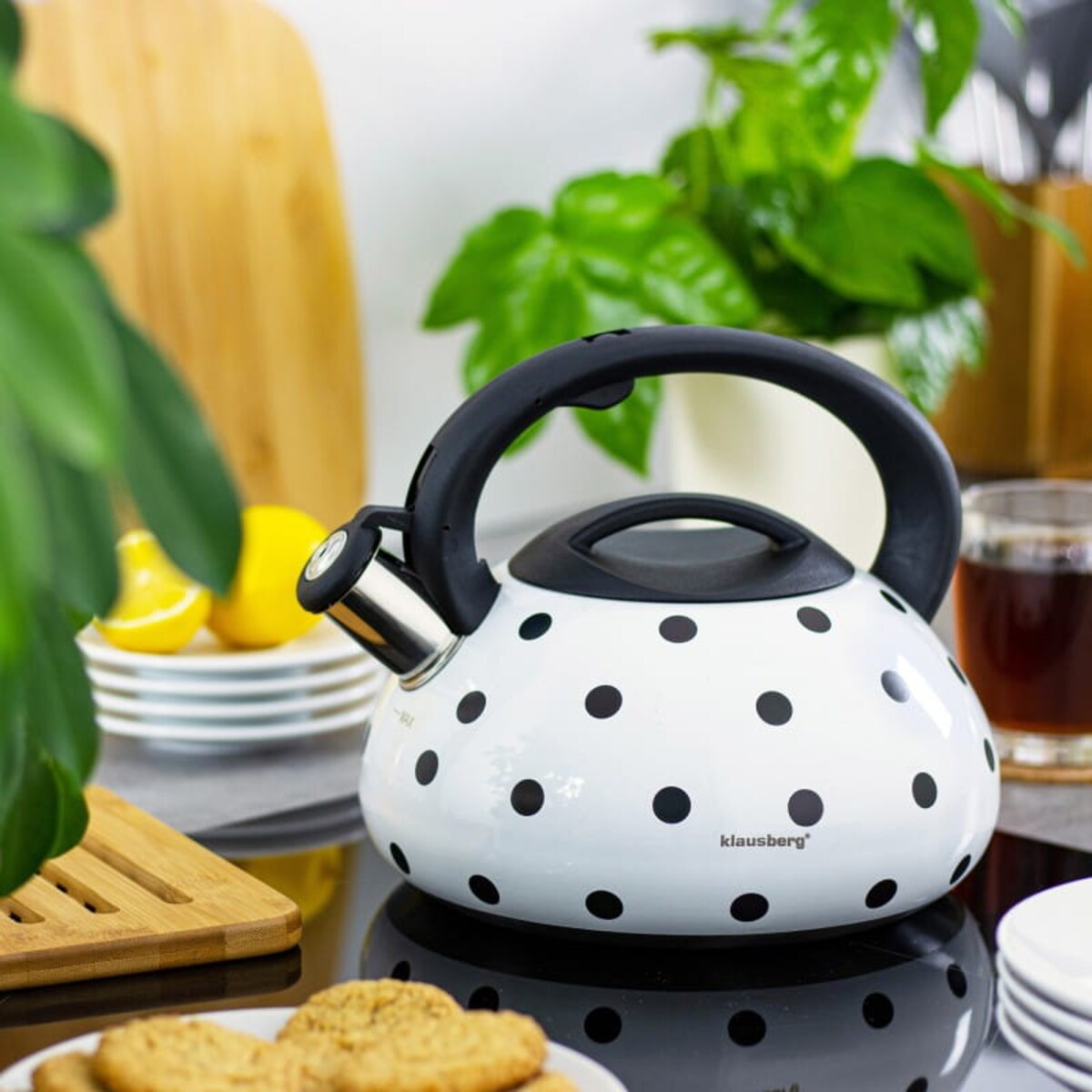 Czajnik stalowy z gwizdkiem Magic Change zmieniający kolor 3L KLAUSBERG