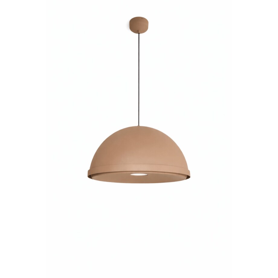 Lampa wisząca aluminiowa Zorania brązowa Monnarita