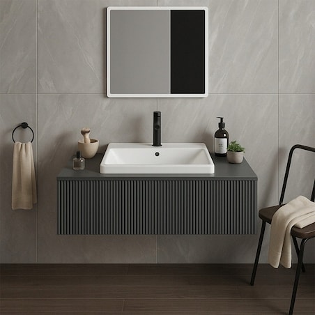 Umywalka ceramiczna biała prostokątna 52x41cm