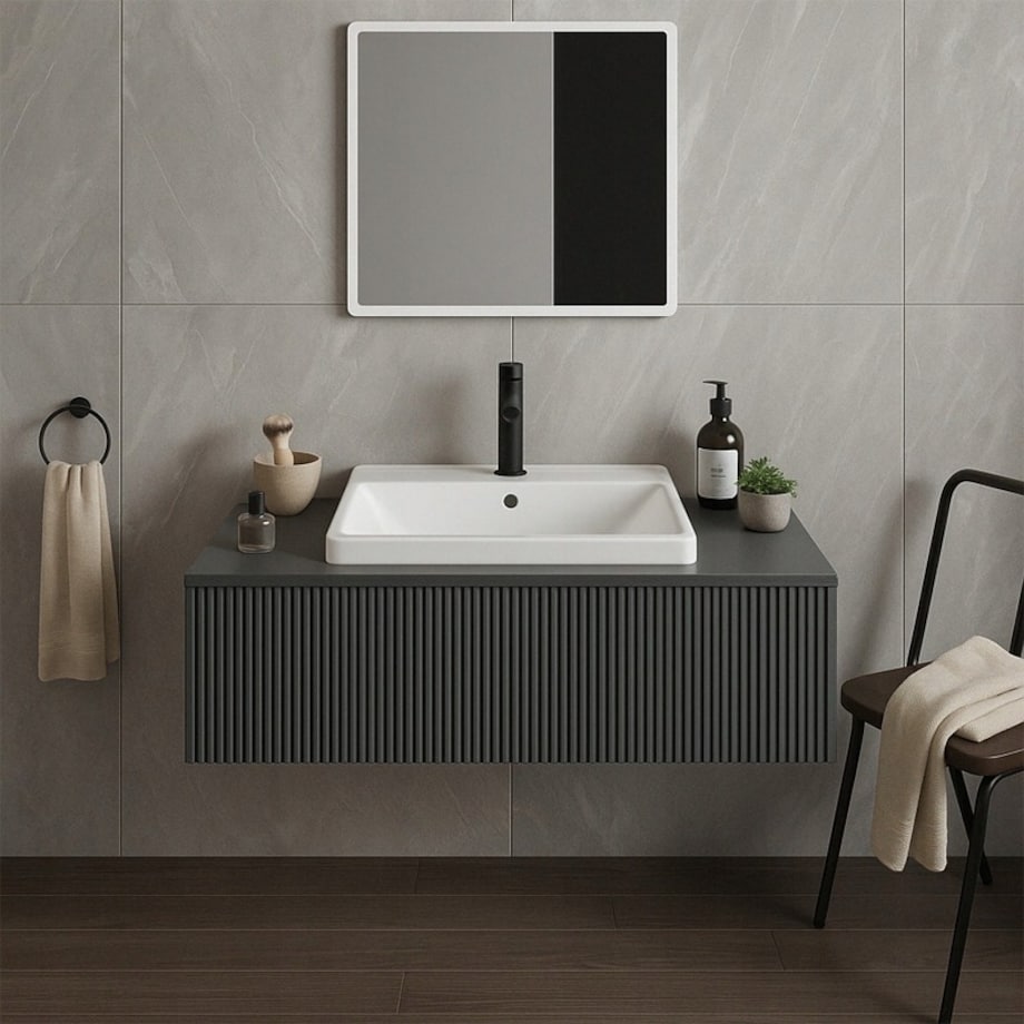 Umywalka ceramiczna biała prostokątna 52x41cm