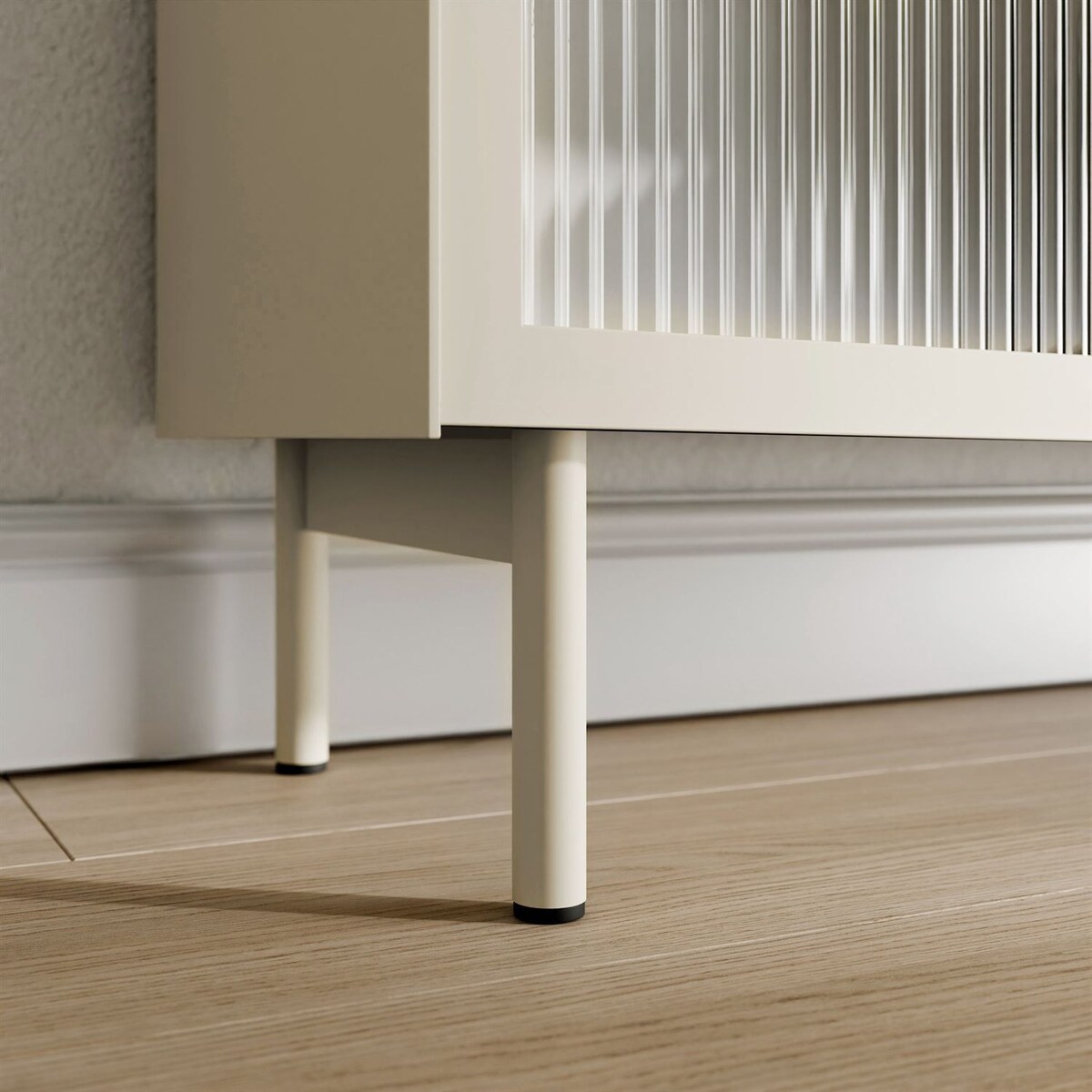 Witryna LINEA z oświetleniem LED, kaszmir