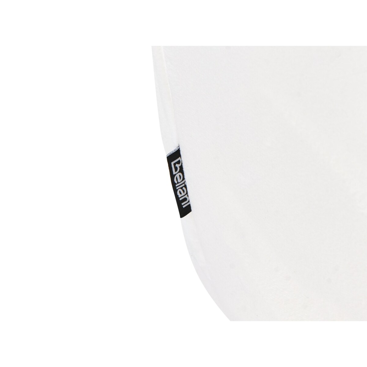 Puf IRVING Welur Biały 43 cm 43 cm 37 cm