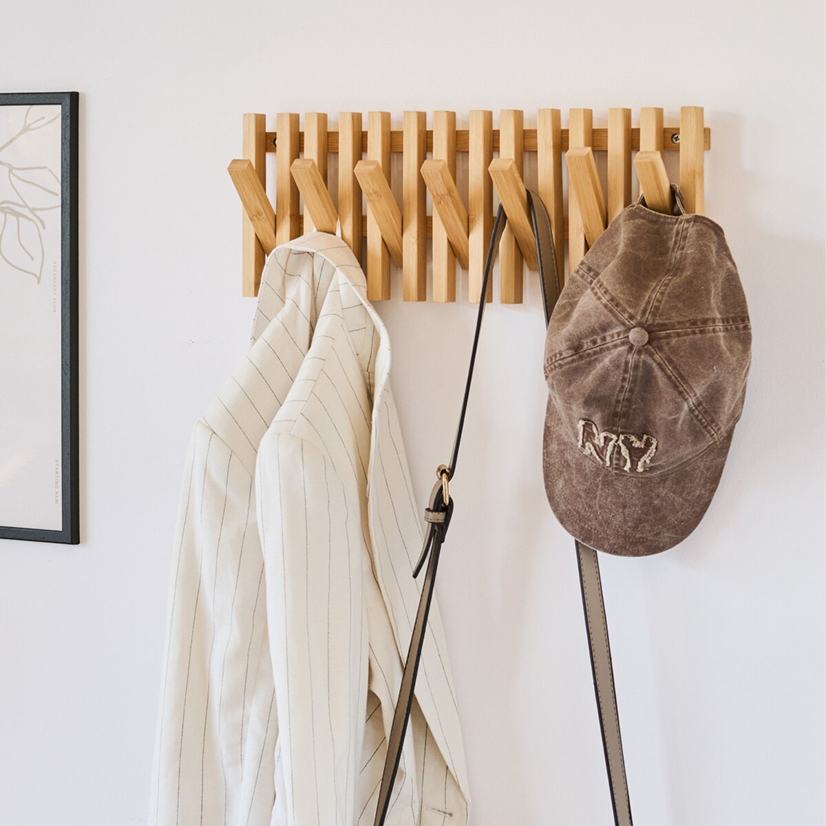 Bambusowy wieszak ścienny 41 x 16 cm, ZELLER