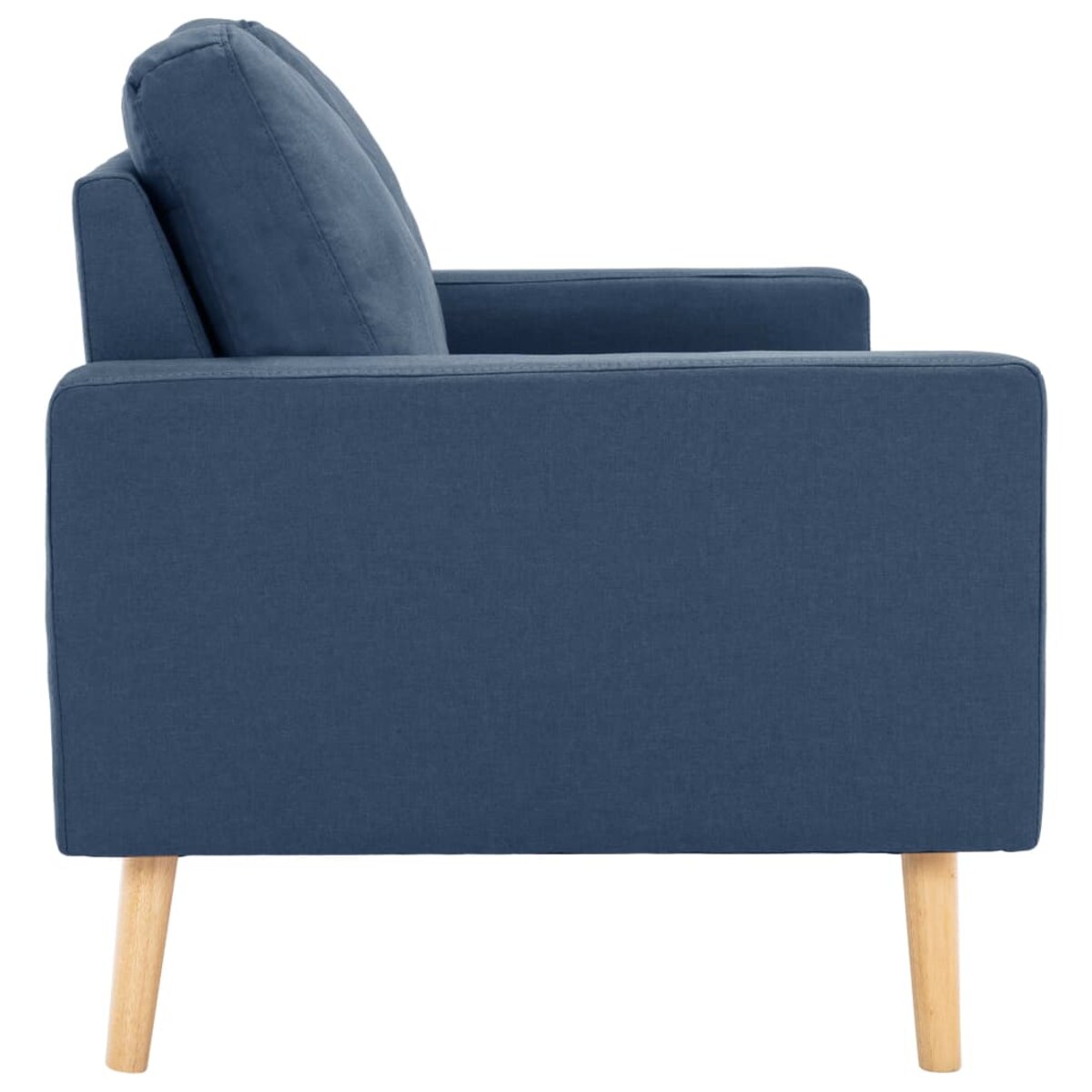 vidaXL 2-osobowa sofa, niebieska, tapicerowana tkaniną