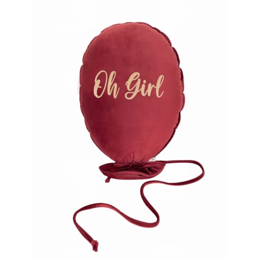 Balon dekoracyjny delux carmin red - OH GIRL, LIGHT GOLD