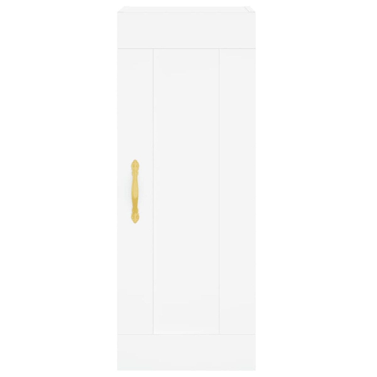 vidaXL Wysoka szafka, biała, 34,5x34x180 cm, materiał drewnopochodny