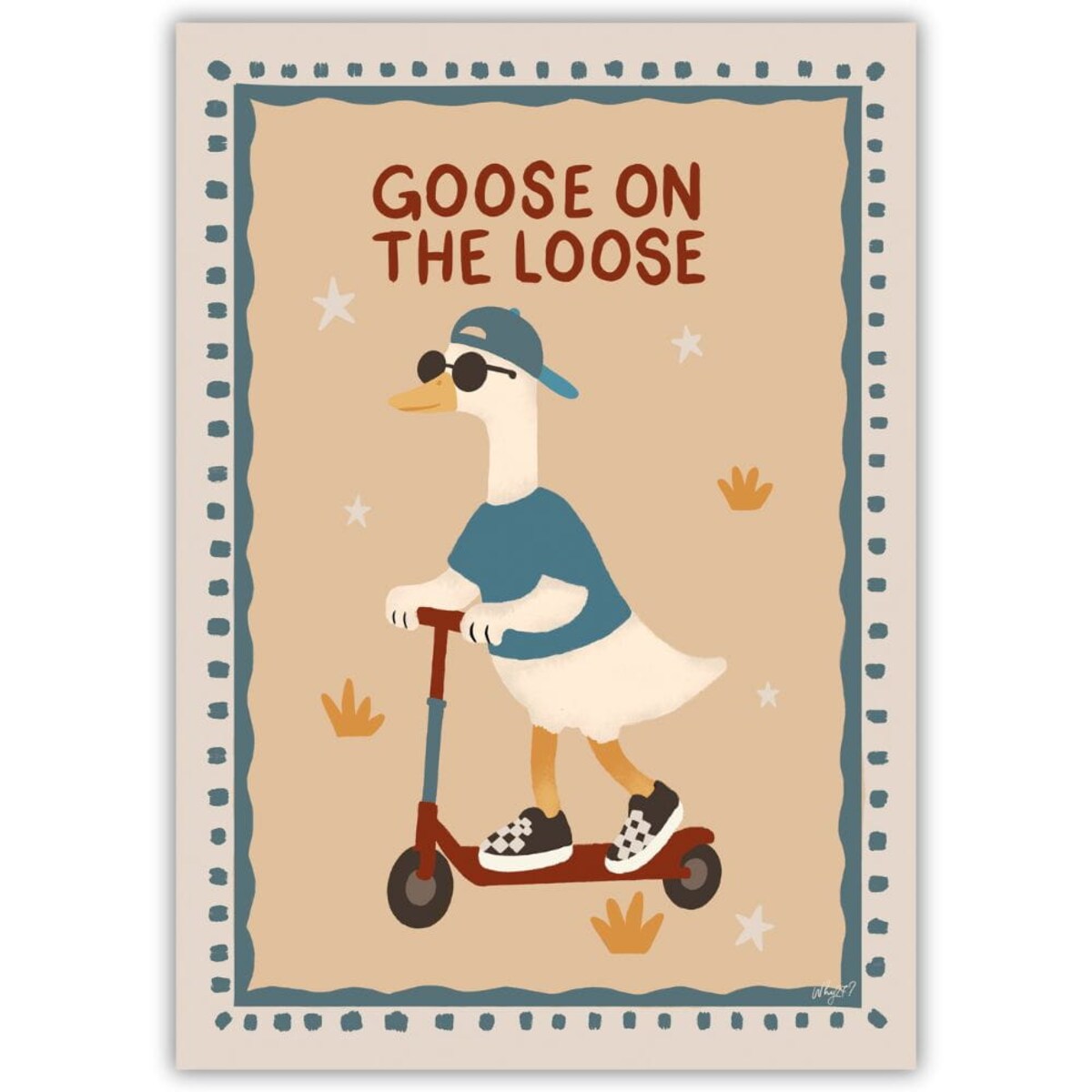 plakat gęś na wolności 70x100