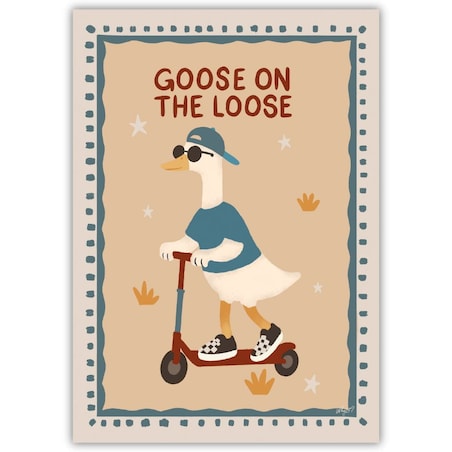 plakat gęś na wolności 70x100