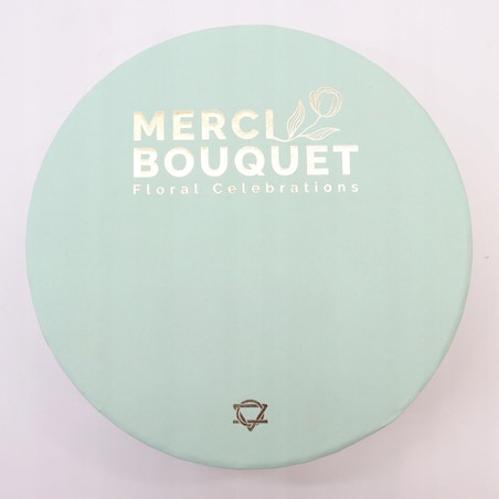 Gotowy Mydlany Bukiet Kwiatowy BOX pudełko żółty zielony PREZENT upominek