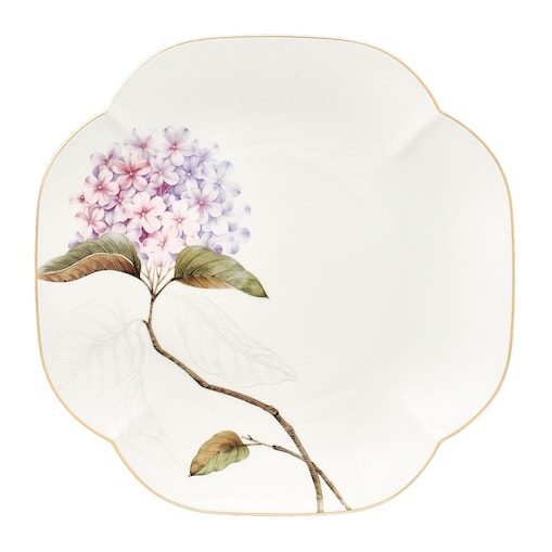 VILLA ITALIA Talerz do ciasta porcelanowy 25 x 25 cm MAGIC BLOOMS