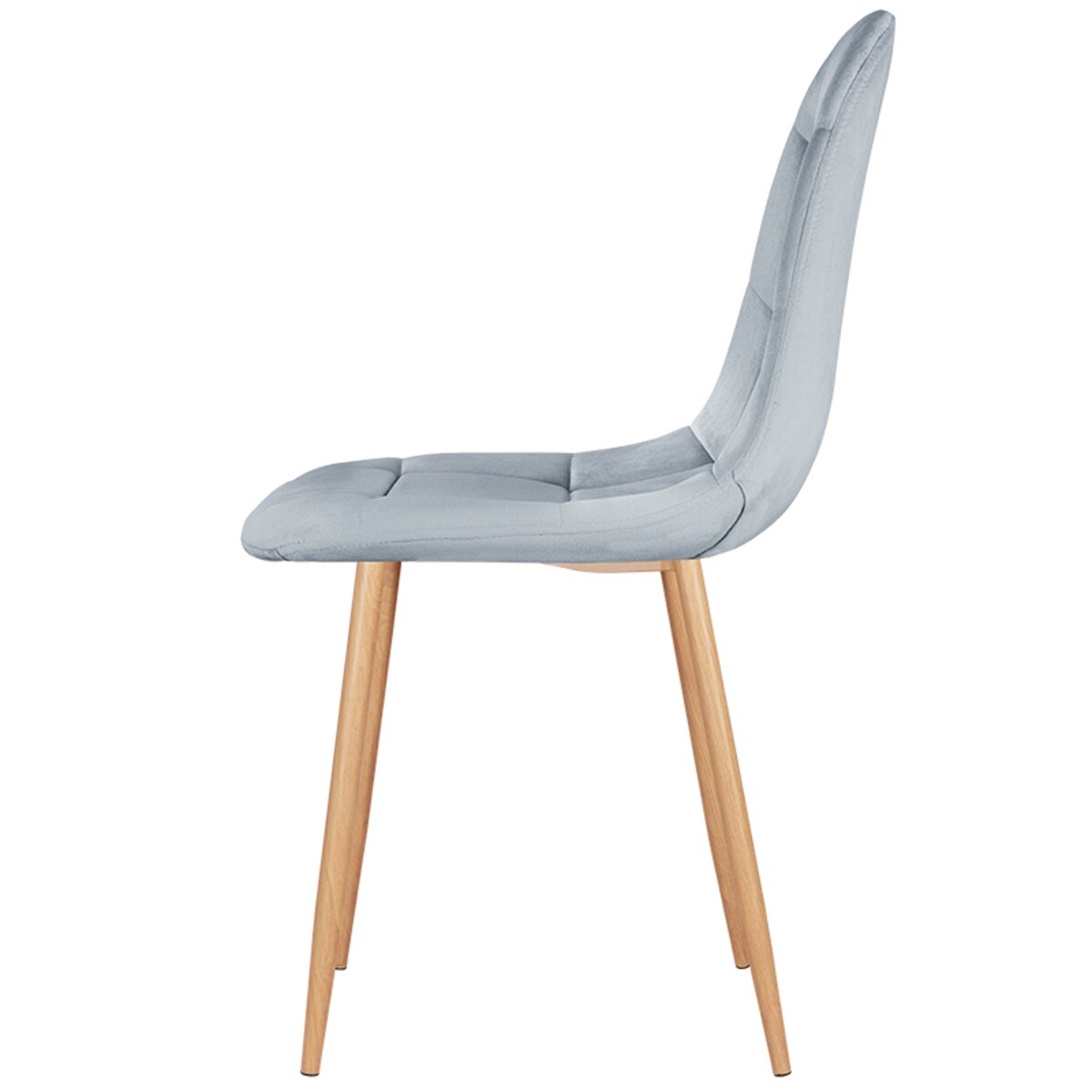 Krzesło tapicerowane do salonu jadalni welurowe pikowane nowoczesne