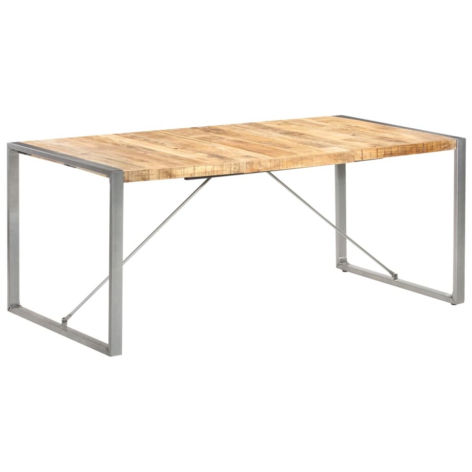 vidaXL Stół jadalniany, 180 x 90 x 75 cm, lite, surowe drewno mango