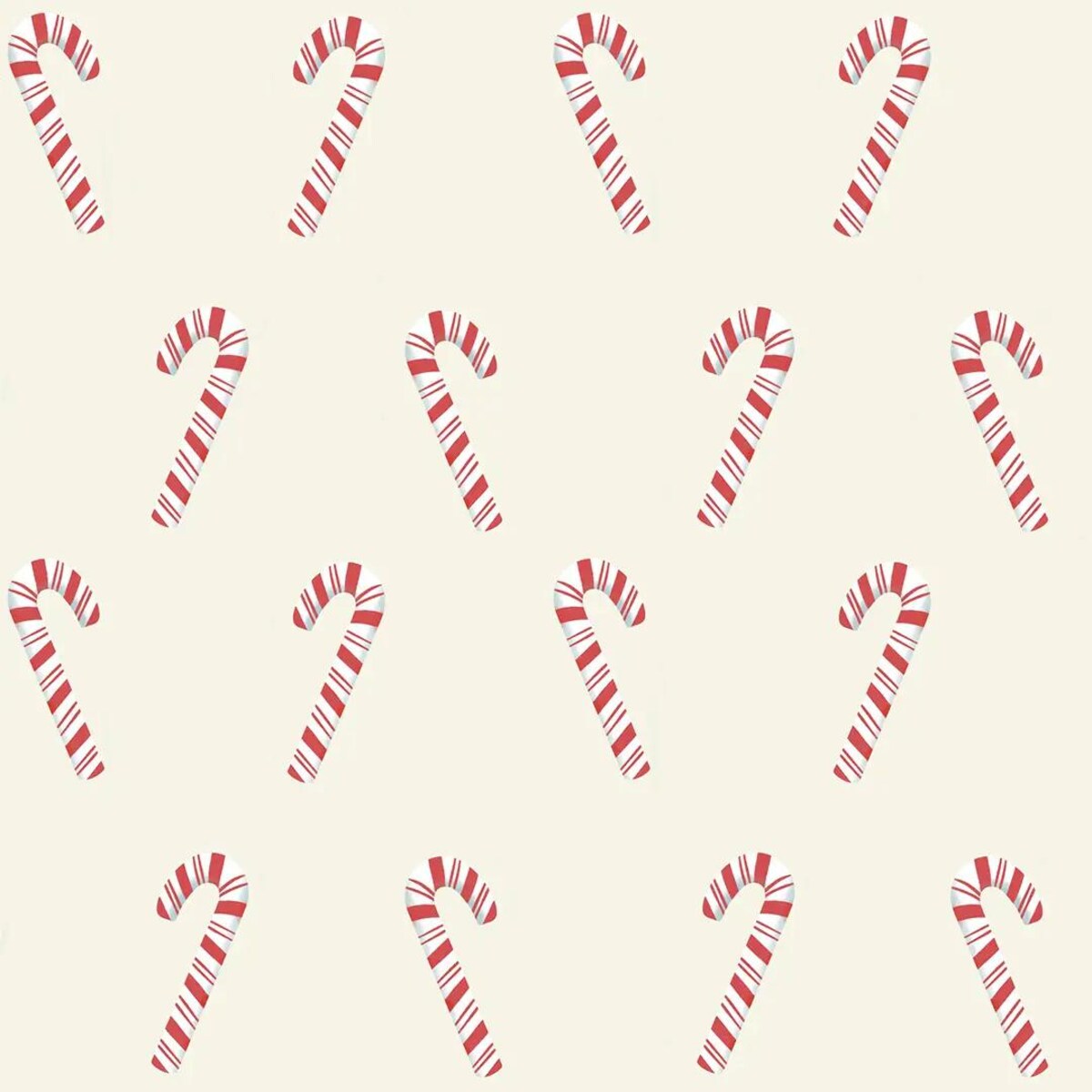 Poduszka świąteczna na krzesło - Laski świąteczne - beż