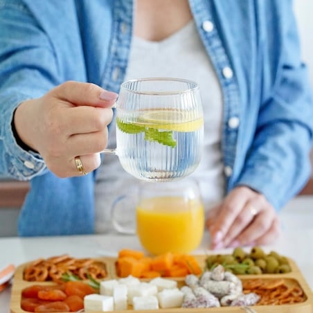 2x SZKLANKA DO KAWY HERBATY 380 ml z uchem na napoje soki wodę cappuccino