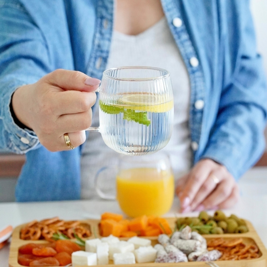 2x SZKLANKA DO KAWY HERBATY 380 ml z uchem na napoje soki wodę cappuccino