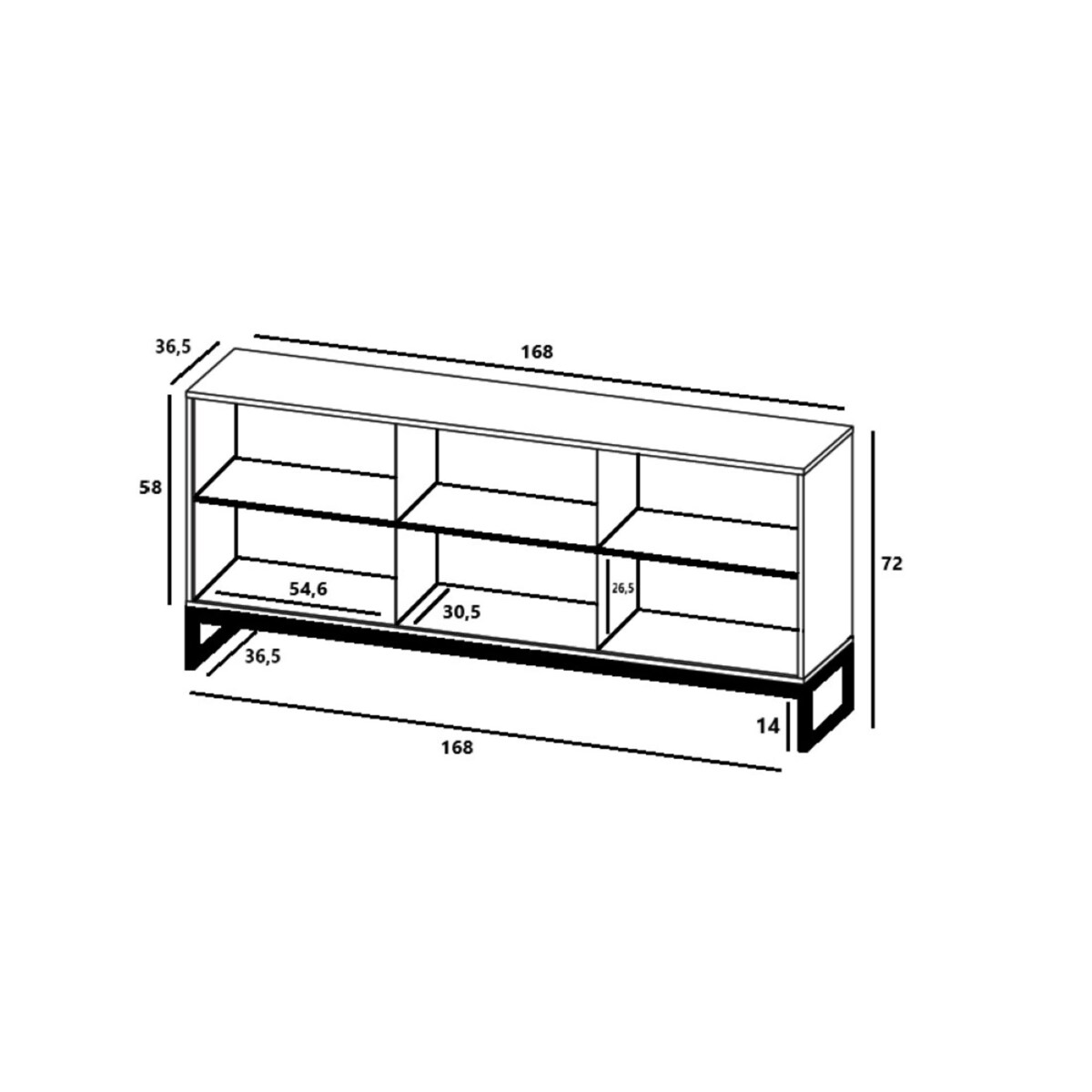 Komoda RTV Glamour Szafka RTV Granatowy MAT 168 cm