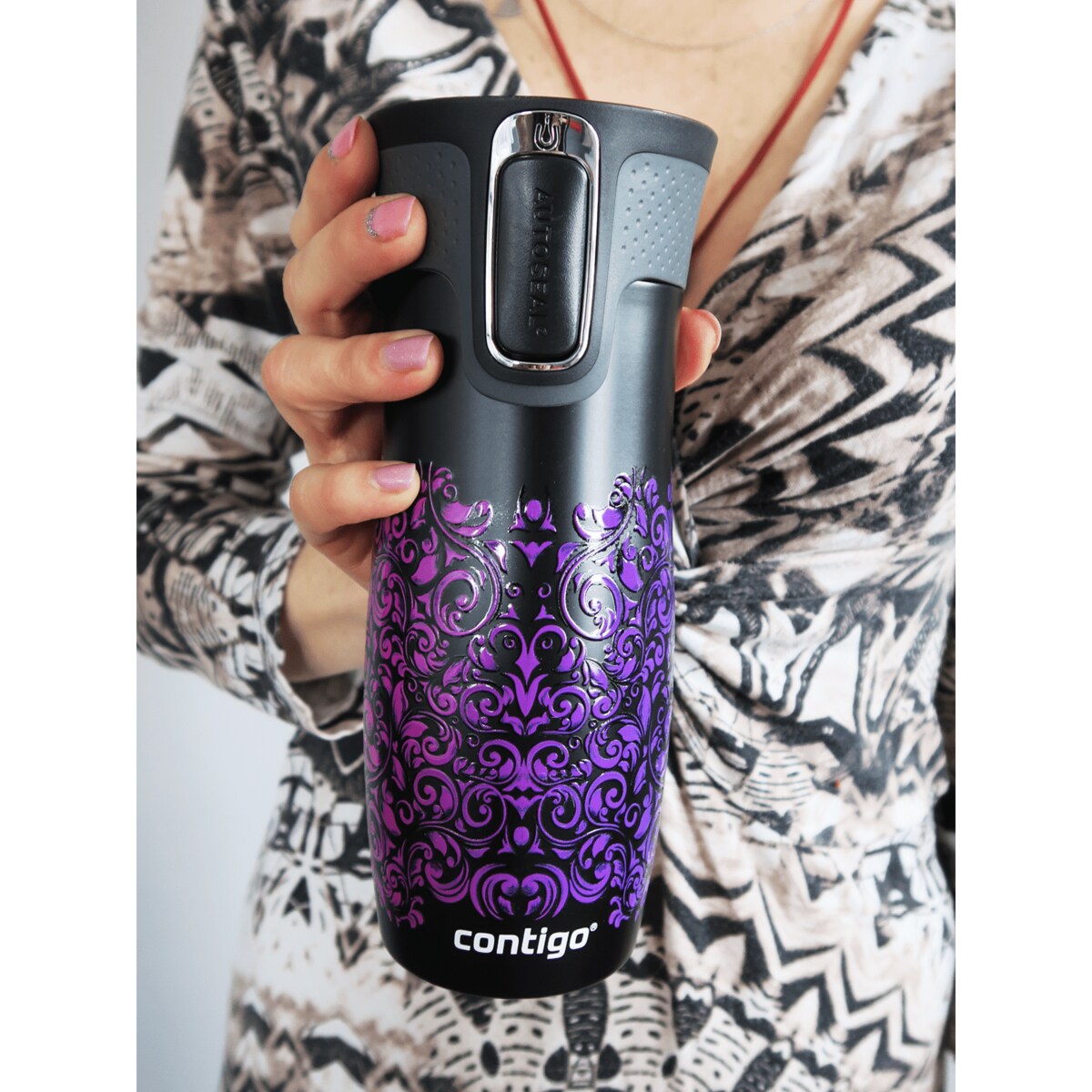 Kubek termiczny Contigo West Loop 2.0 470 ml - Glamour Black