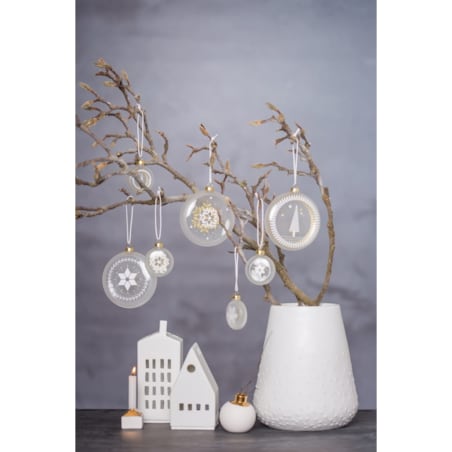 Szklana bombka, miasto 10 cm