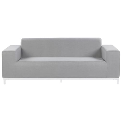 Sofa ogrodowa jasnoszara z białym ROVIGO