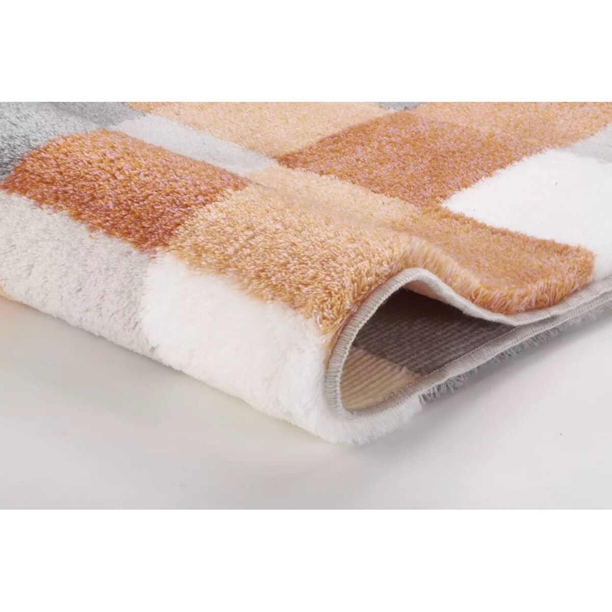 Kleine Wolke Caro Dywanik WC pomarańczowy 55x 55 cm wysokie runo premium poliakryl