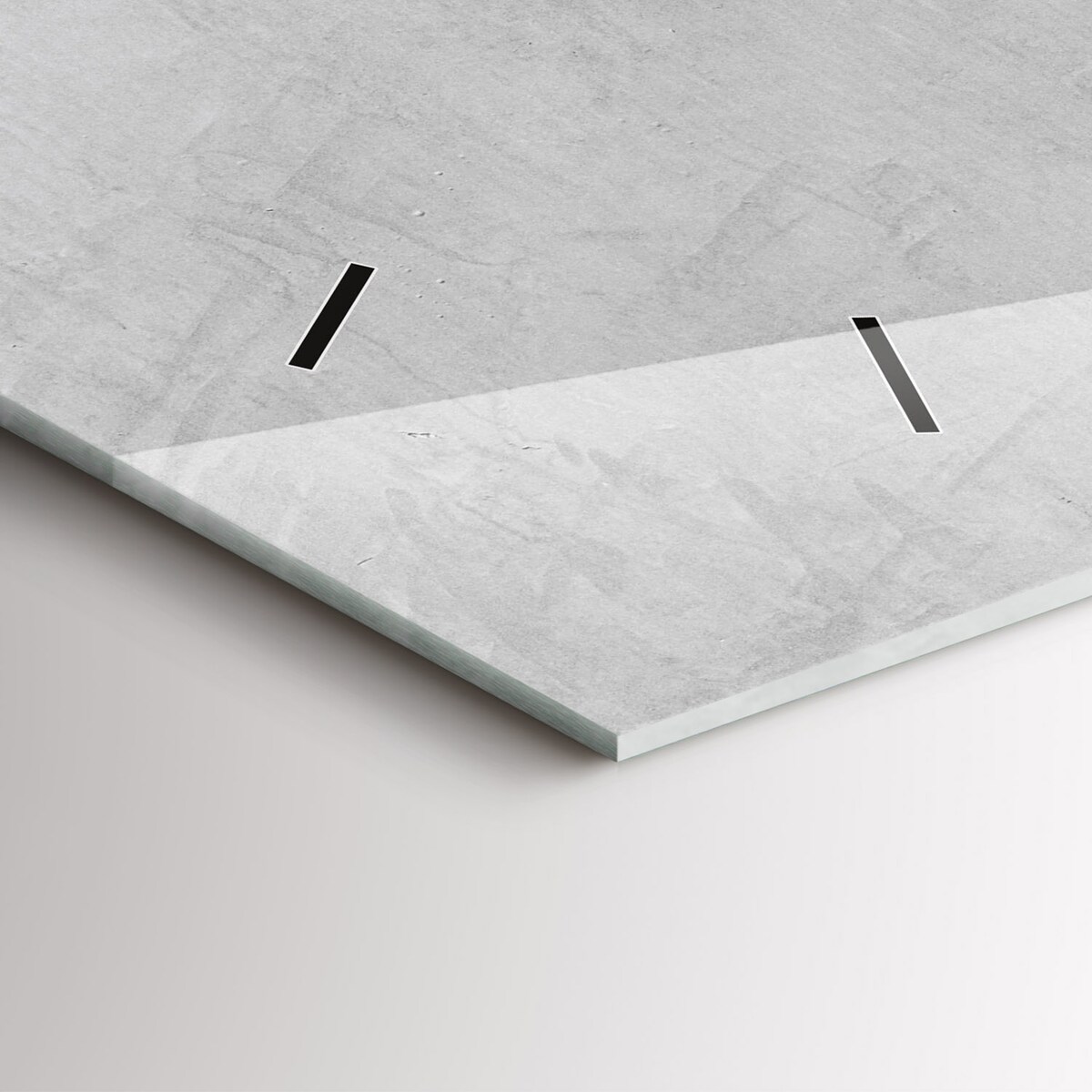 Zegar ścienny Gładki Beton, 60x30 cm