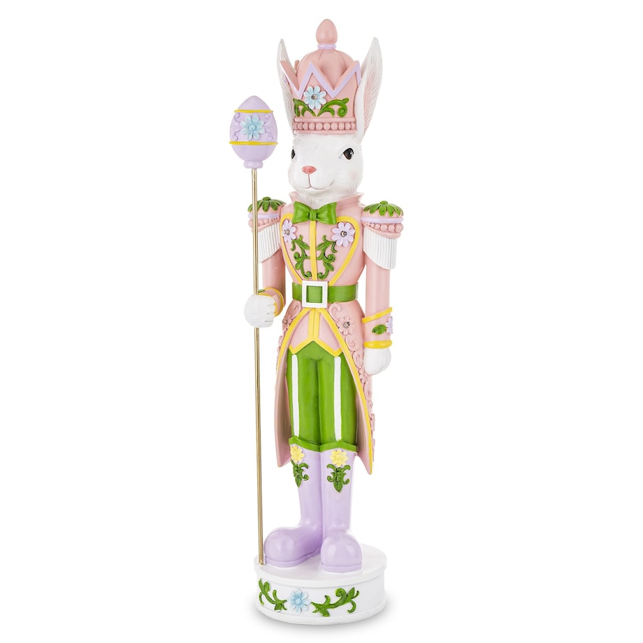 Figurka - Króliczka w różowym mundurku 62x17,5x14,5 cm SOLDATA-2 LED