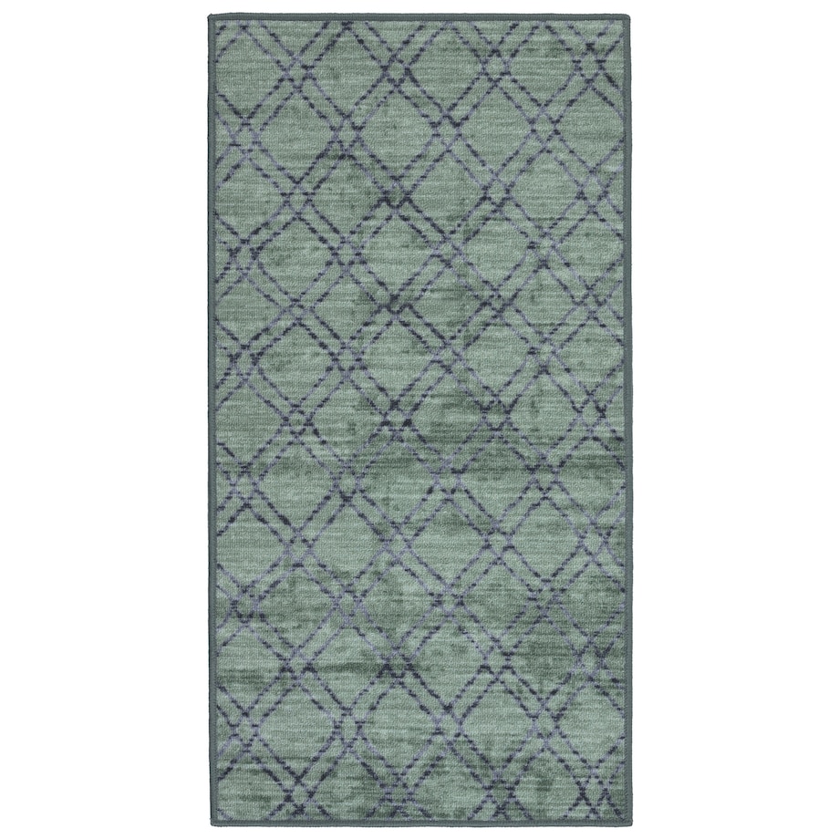 Chodnik Antypoślizgowy Vita 80x150 cm Romby Zielony