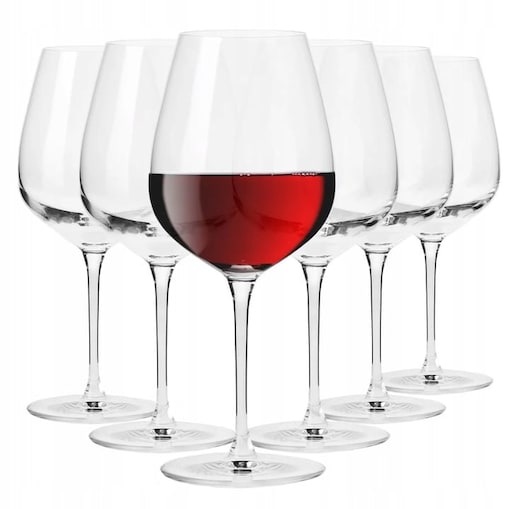 DIVINE Komplet 6 kieliszków 580/680ml wino czerwone