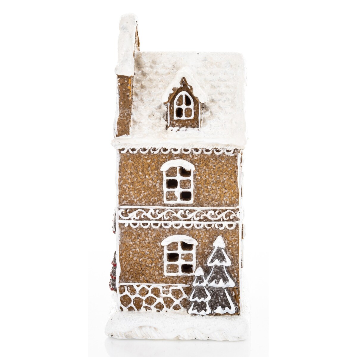 Domek kamienica LED pastelowy 20,5x12x9 cm