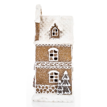 Domek kamienica LED pastelowy 20,5x12x9 cm