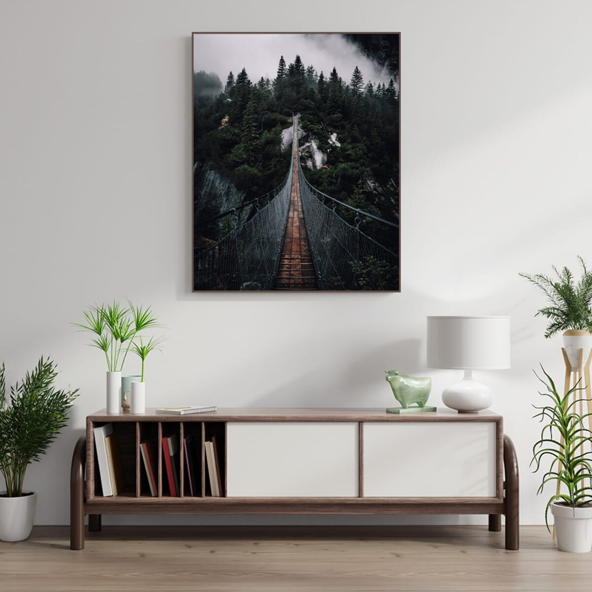 plakat leśny most 30x40 cm