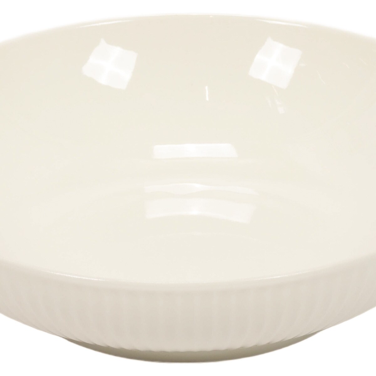 Głęboki talerz z porcelany New Bone, Ø 20 cm