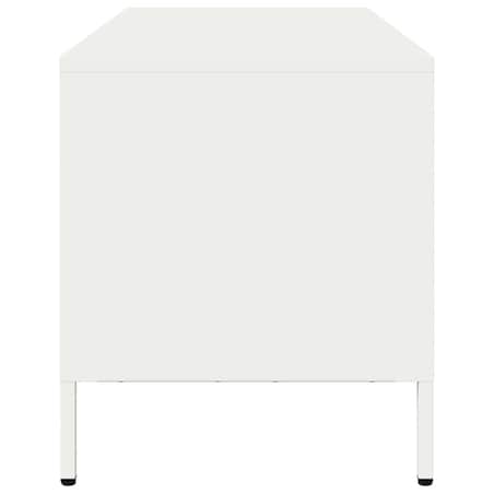 vidaXL Szafka RTV, biała, 68x39x43,5 cm, stal walcowana na zimno