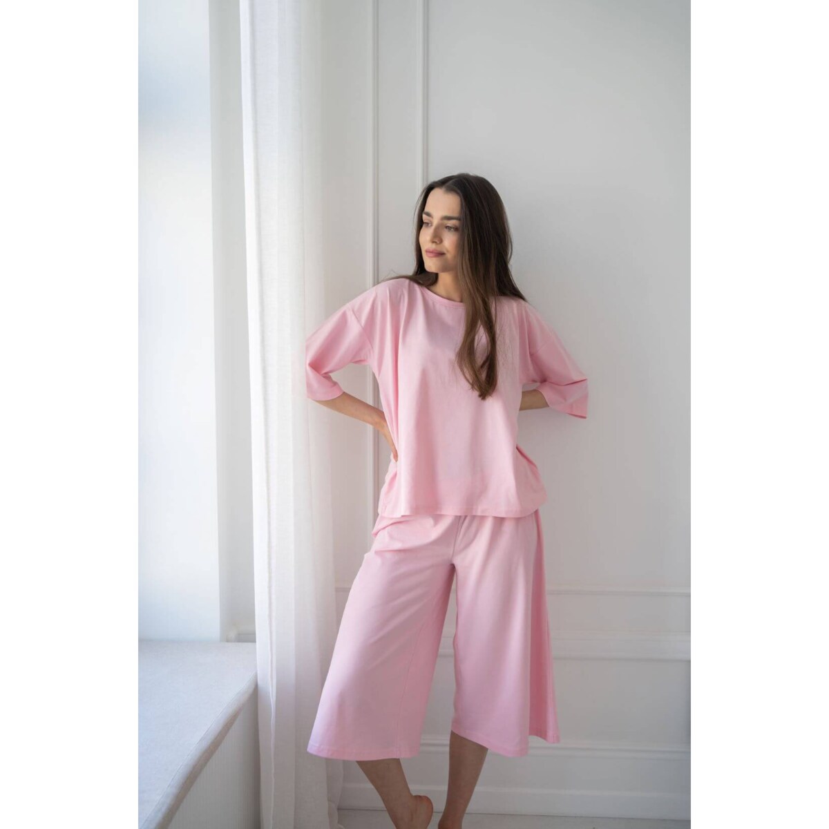 Piżama długa day&night różowa XS/S