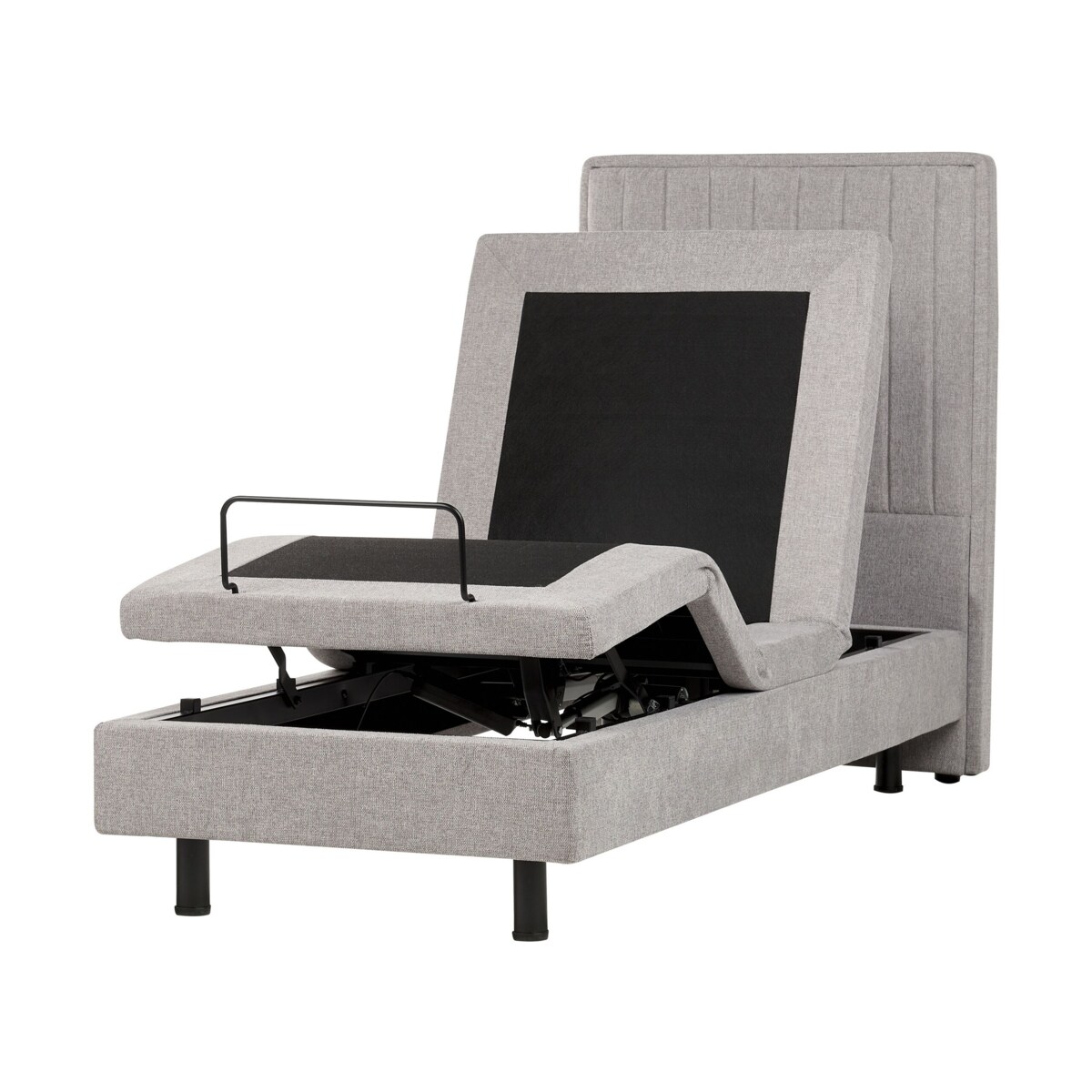 Łóżko regulowane DUKE II 80 x 200 cm Jasnoszary